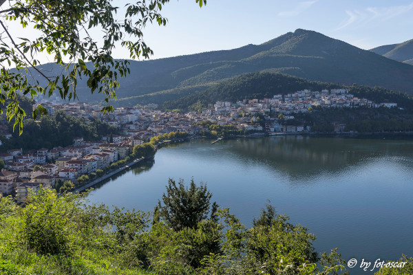The panoramic view of the city from Prophet Elias Hill at Kastoria.