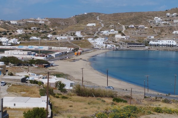 The Korfos beach and it's surroundings. The isn't any wind and the water is clean and calm.