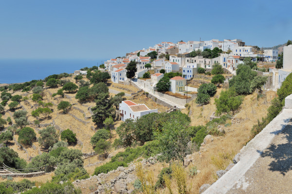 A picture of a part of the settlement of Nikia of Nisyros island.