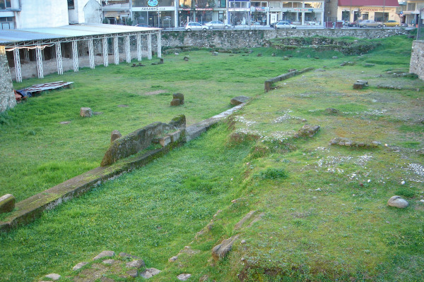 An overview of the Archeological Site of Ancient Trikki in Trikala.