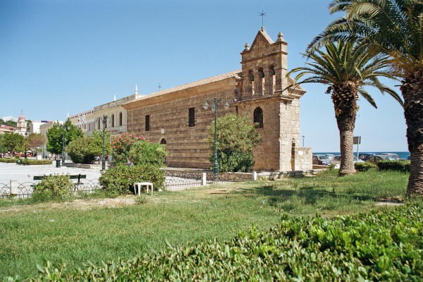 A picture of the exterior of the Church Agios Nikolaos of Molos in Zakynthos Town.